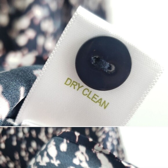 Garnet Hill 100% Silk Blouse Floral Print Top - Picture 9 of 9